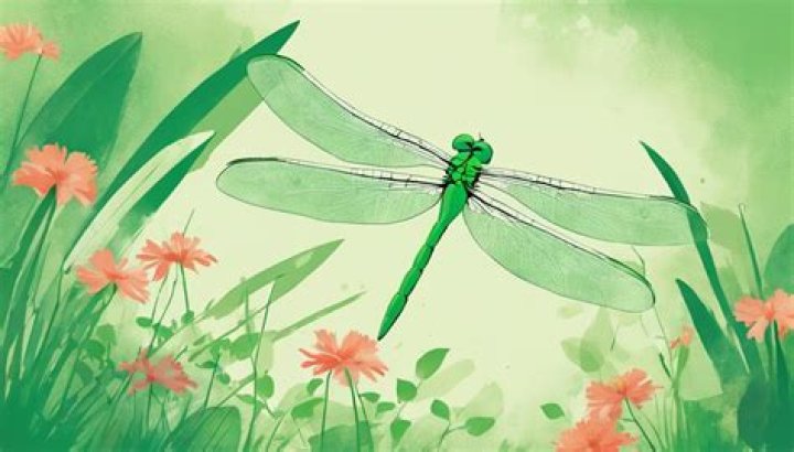 Are green dragonflies good luck?