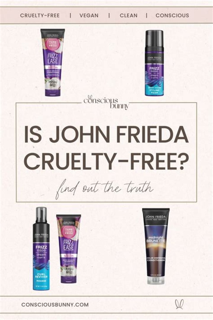 Are John Frieda products cruelty-free?