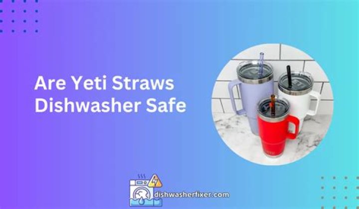 Are YETI straws dishwasher safe?