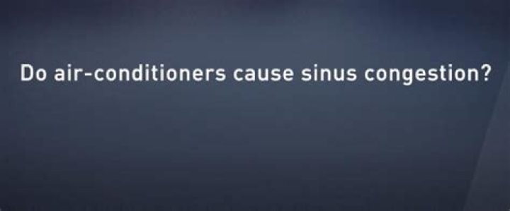 Can AC cause sinus?