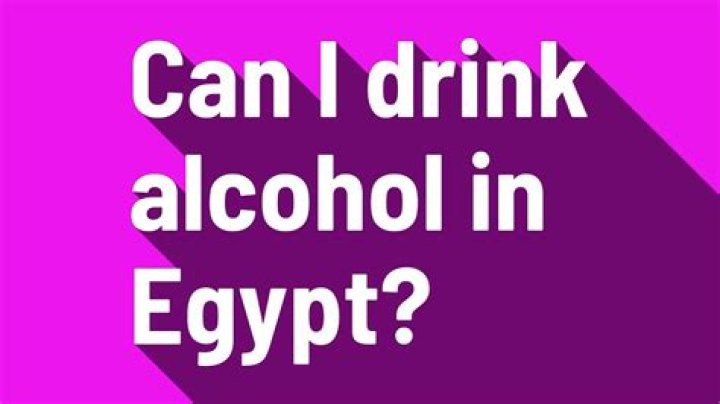 Can I drink alcohol in Egypt?