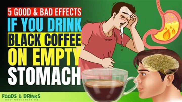 Can I drink black coffee empty stomach?