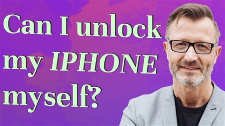 Can I unlock my iPhone myself?