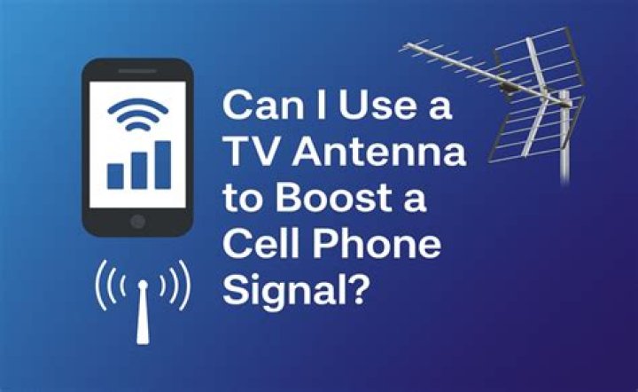 Can I use a TV antenna to boost cell phone signal?