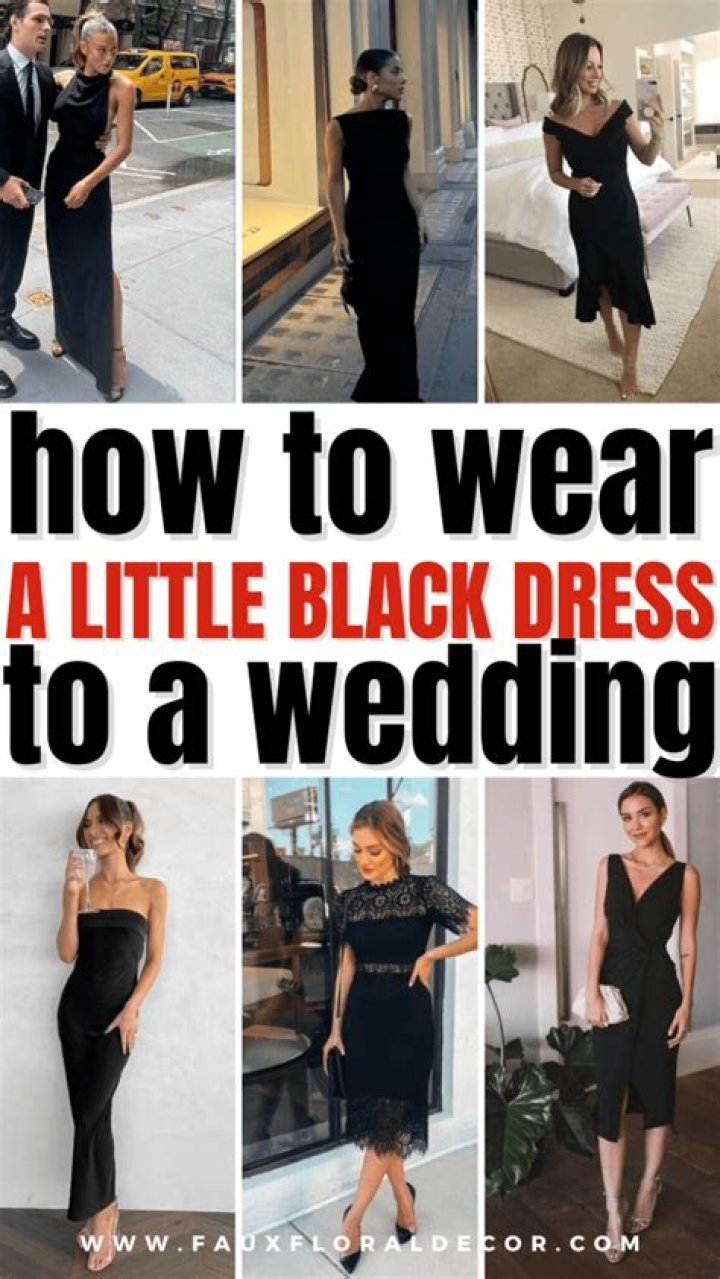 Can I wear black to a wedding?