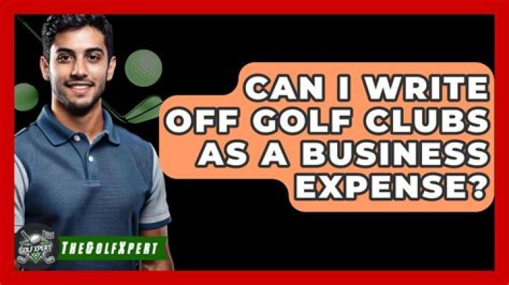 Can I write off golf clubs as a business expense?