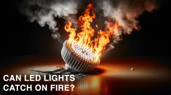Can LED catch fire?