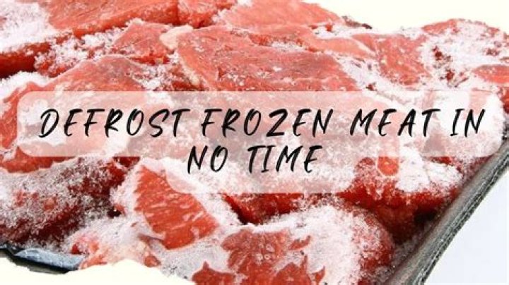 Can meat be left out overnight to defrost?