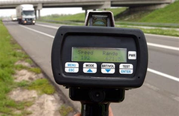 Can radar detect speed from behind?