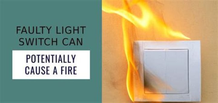 Can sparking light switch cause fire?
