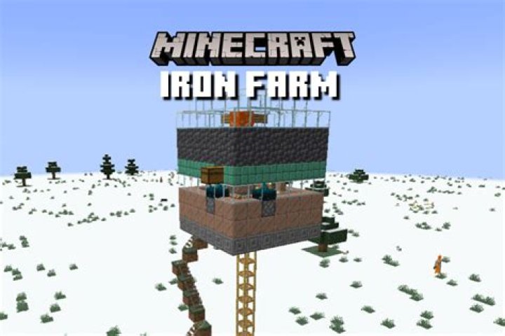 Can you build an iron farm near a village?