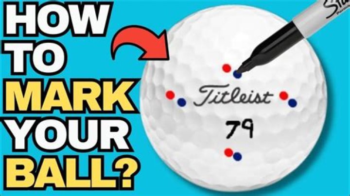 Can you mark your golf ball in the fairway?
