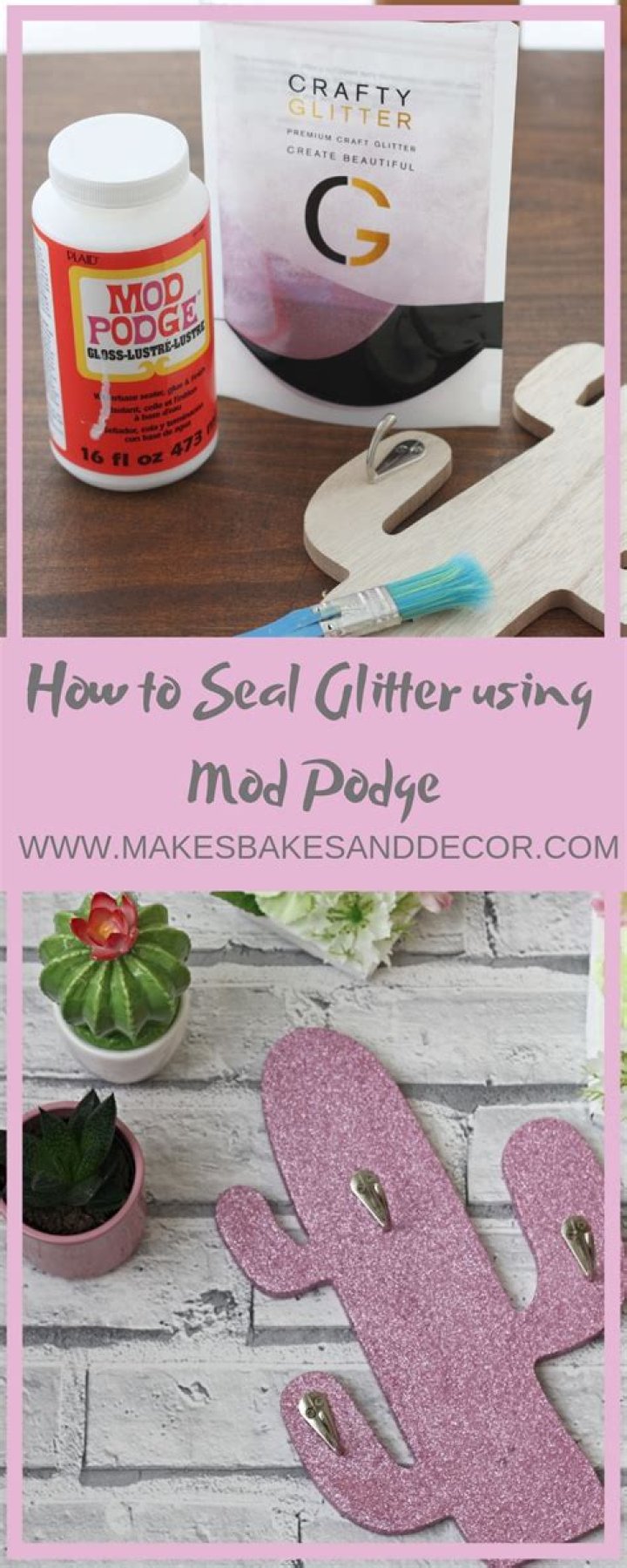 Can you seal glitter with Mod Podge?