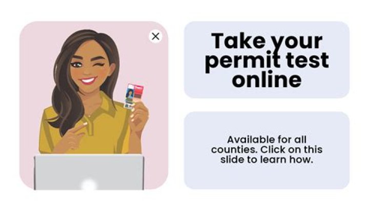 Can you take your permit test online in California?