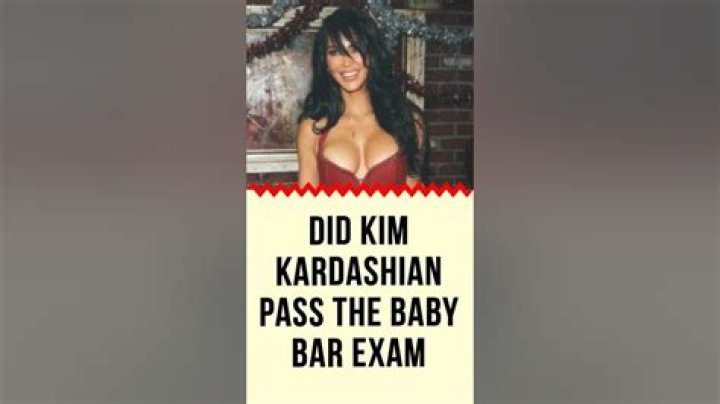 Did Kim Kardashian pass the baby bar exam?