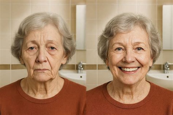 Do dentures change face shape?