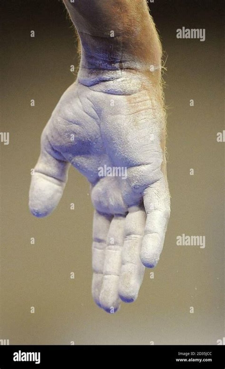 Do gymnasts use chalk or rosin?