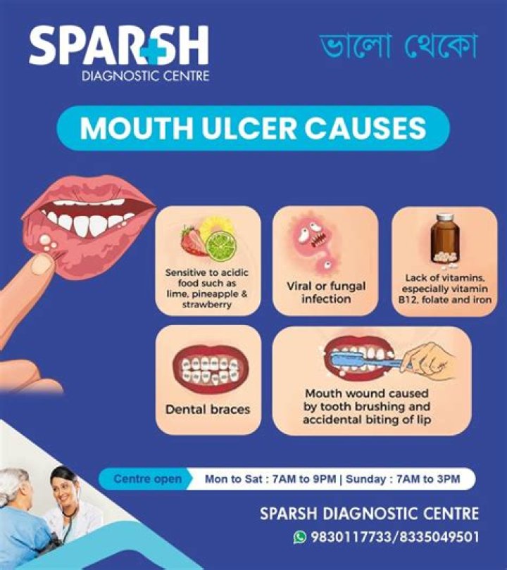 Do mouth ulcers have pus in them?