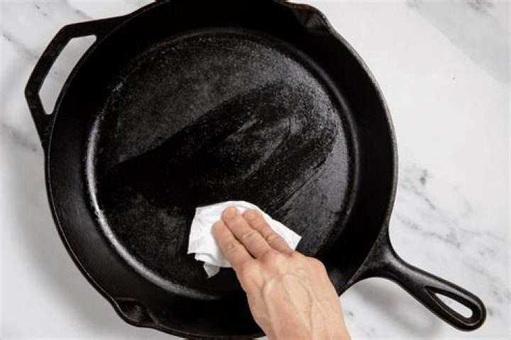 Do you oil the outside of a cast-iron skillet?