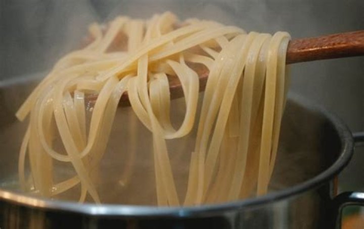Do you rinse pasta with hot or cold water?