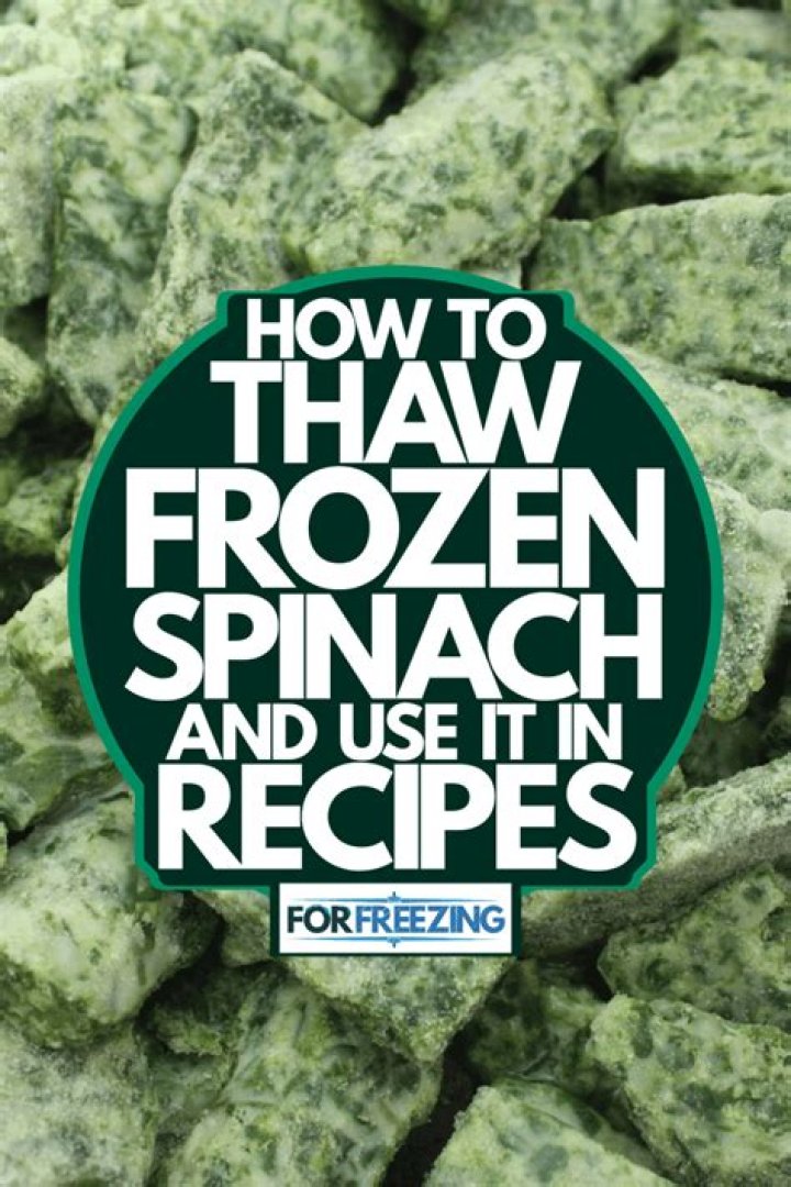 Do you thaw frozen spinach before cooking?