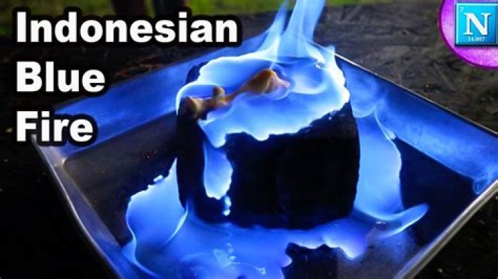 Does blue fire exist in real life?