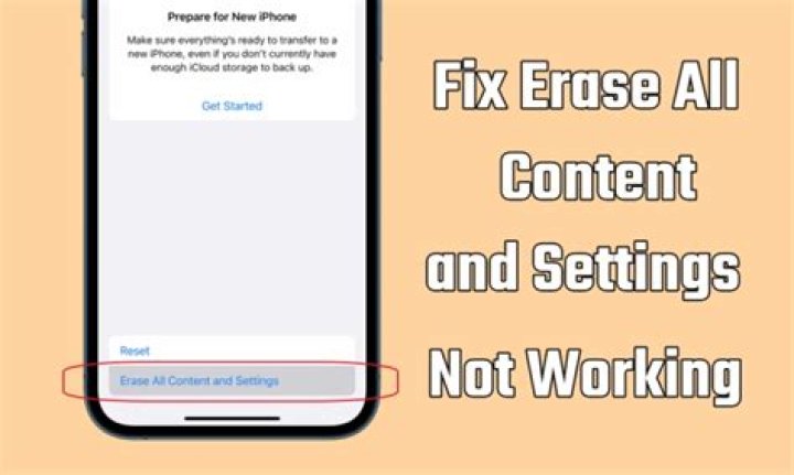 Does erase all content and settings remove everything?