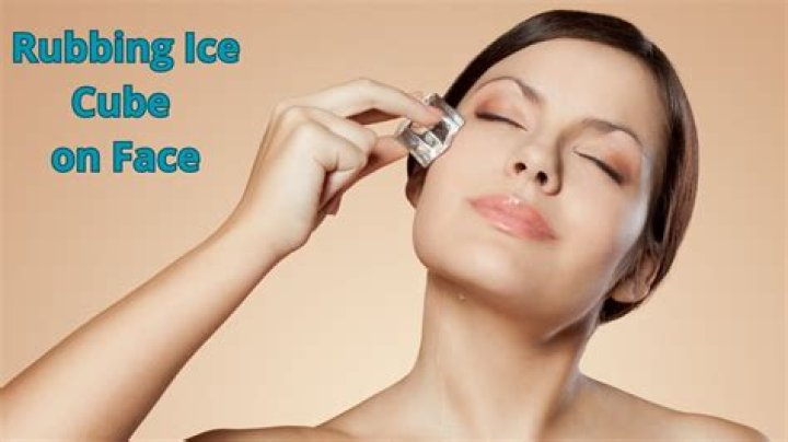 Does Rubbing ice on your face help jawline?