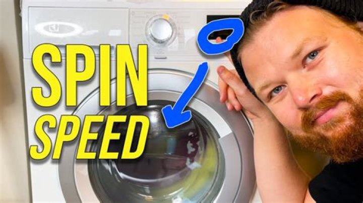 Does spin speed matter washing machine?