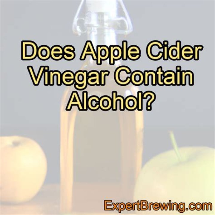 Does vinegar have alcohol?