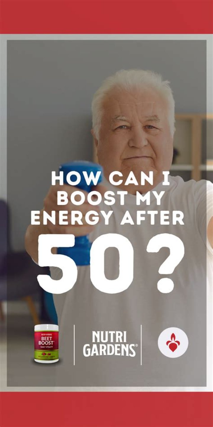 How can I boost my energy after 60?