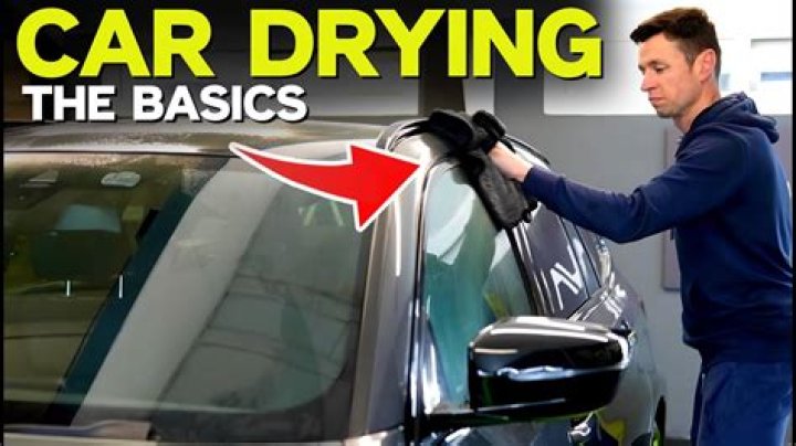 How can I dry my car without water spots?