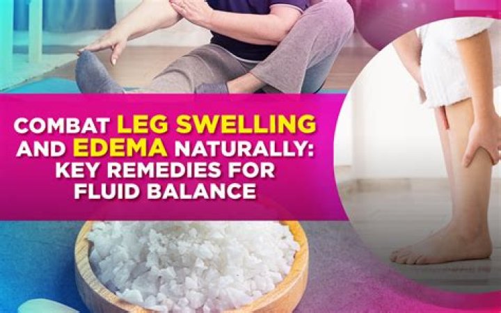 How can I get rid of fluid in my legs naturally?