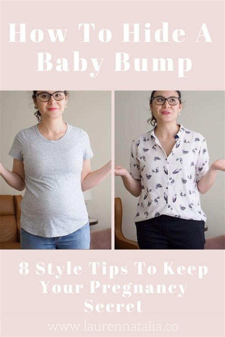 How can I hide my pregnancy bump at school?