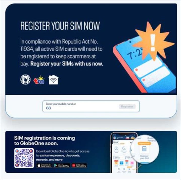 How can I know my unique SIM registration code?