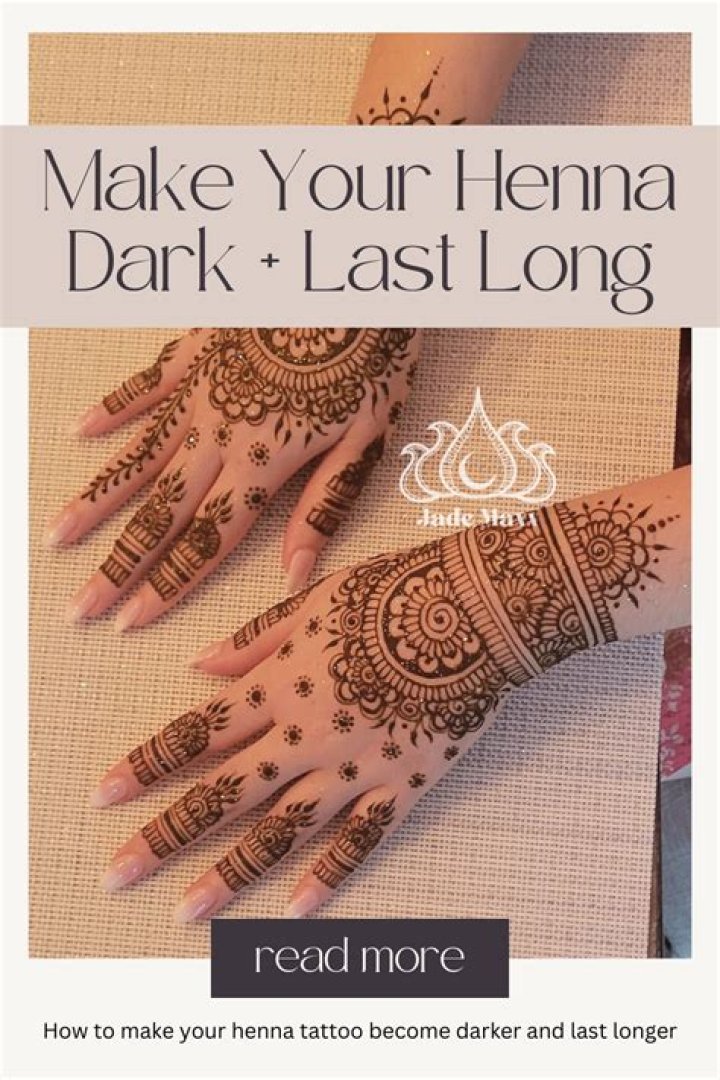 How can I make my henna darker and longer?