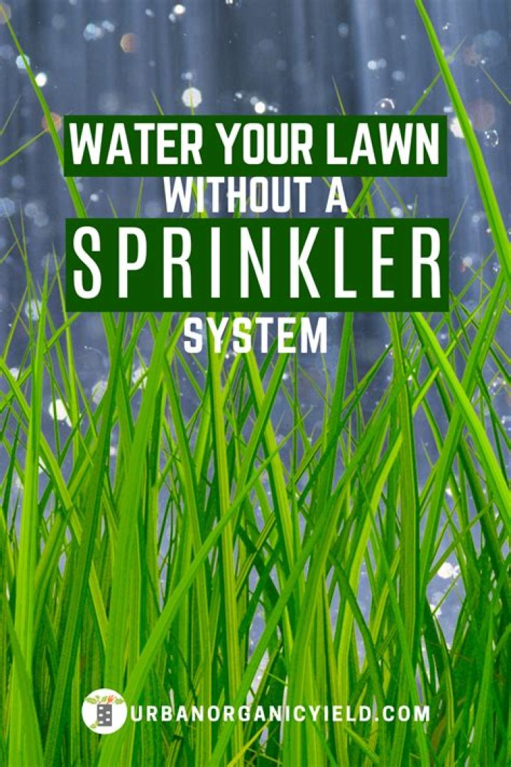 How can I water my lawn without sprinklers?