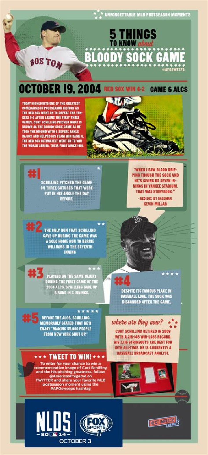 How did Schilling get the bloody sock?