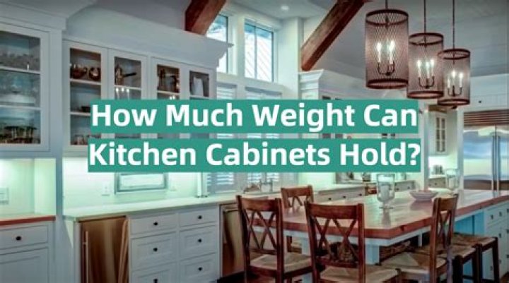 How do cabinets hold so much weight?