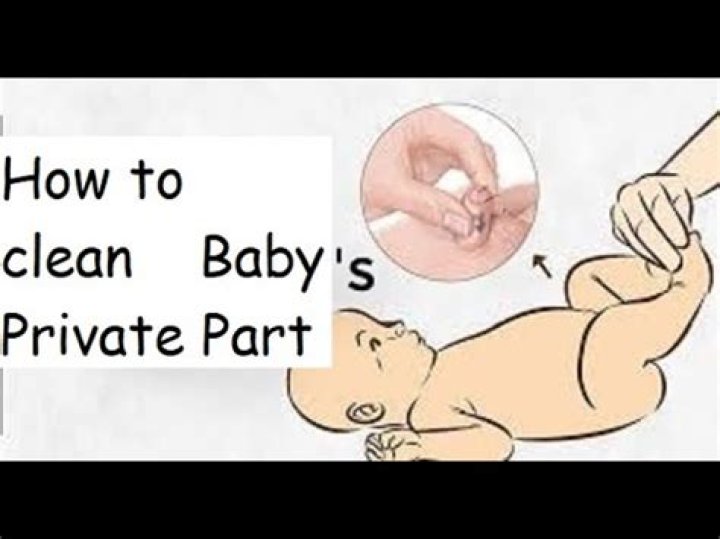How do I clean my baby's private area?