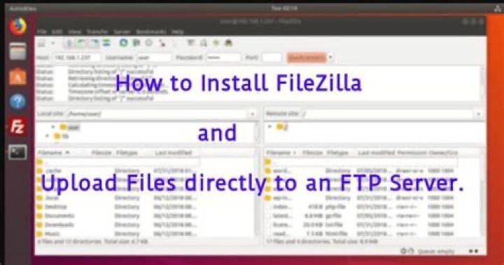 How do I download and upload files using FileZilla?