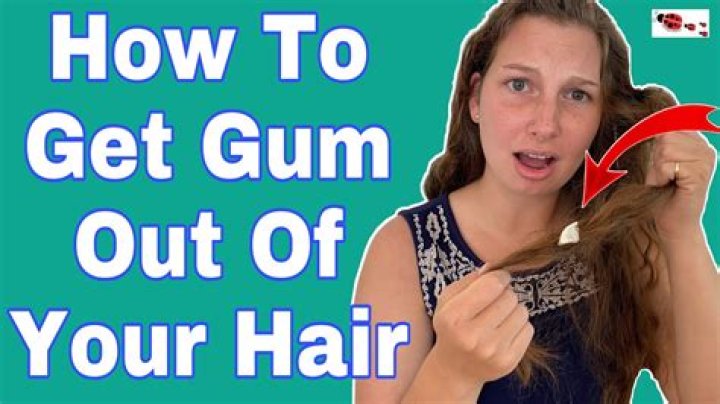 How do I get gum out of my hair without scissors?