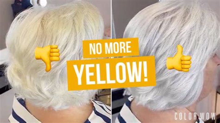 How do I keep my gray hair from turning yellow?