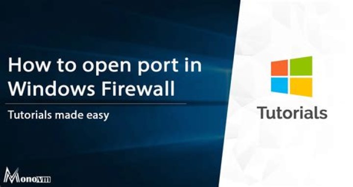 How do I open port 22 in Windows Firewall?