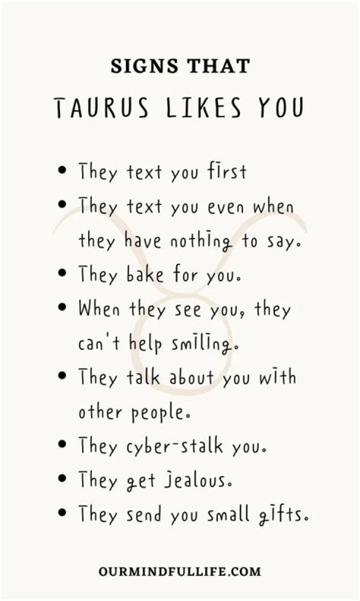 How do u know if a Taurus likes u?