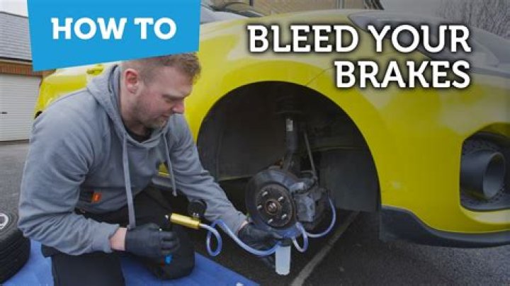 How do you bleed brakes without a bleeder?