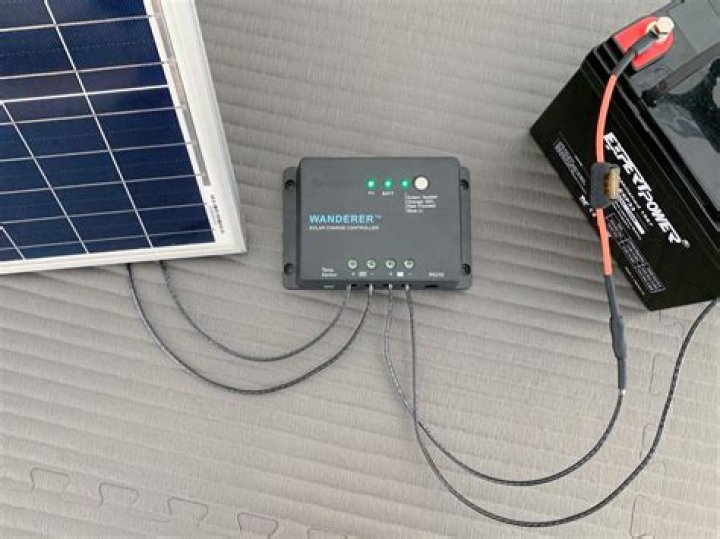 How do you charge a battery with a solar panel?