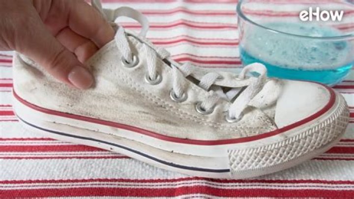 How do you clean canvas trainers?