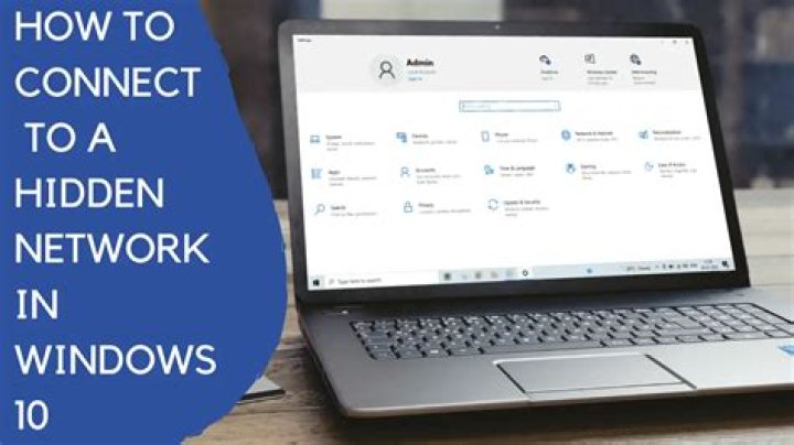 How do you connect to a hidden network?