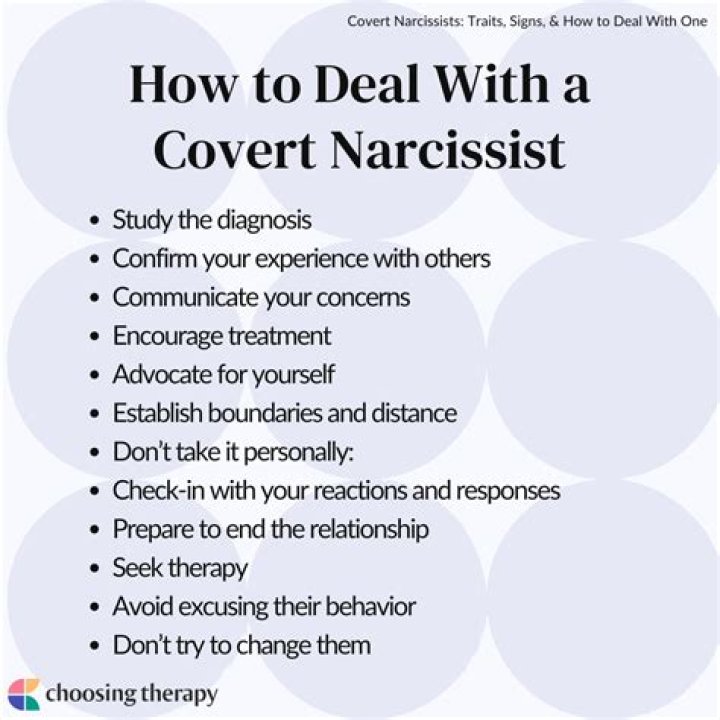 How do you control a covert narcissist?